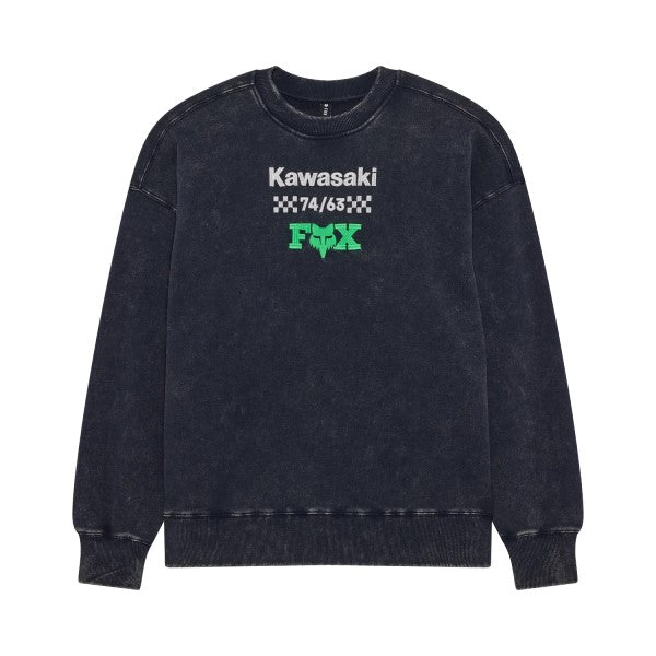 Coton Ouaté Kawi Heavyweight Crew Col Rond/bleu foncé; de face