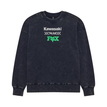Coton Ouaté Kawi Heavyweight Crew Col Rond/bleu foncé; de face