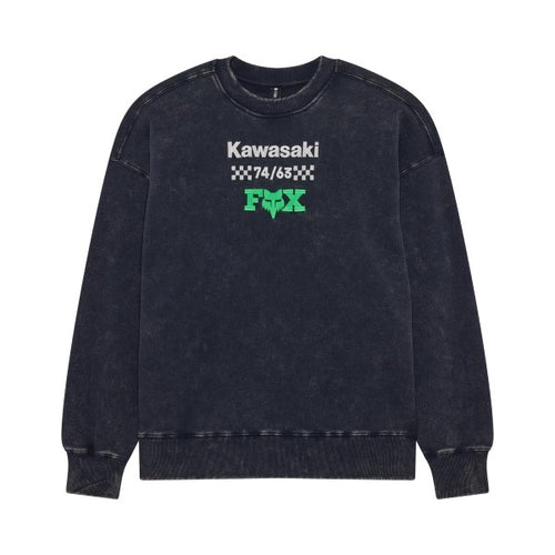 Coton Ouaté Kawi Heavyweight Crew Col Rond/bleu foncé; de face