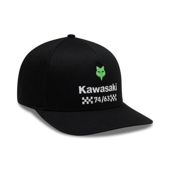 Casquette Kawi Flexfit/Fox/noir, de face