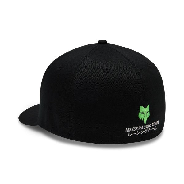 Casquette Kawi Flexfit/Fox/noir, arrière