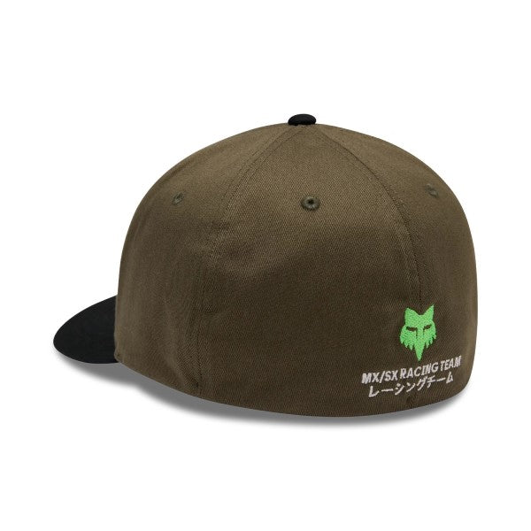 Casquette Kawi Flexfit/Fox/olive, arrière