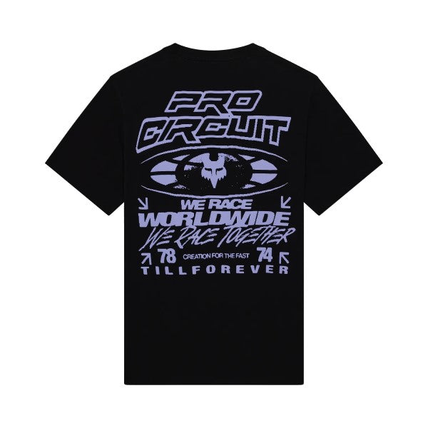 T-shirt Pro Circuit Midweight/Fox/noir, de dos