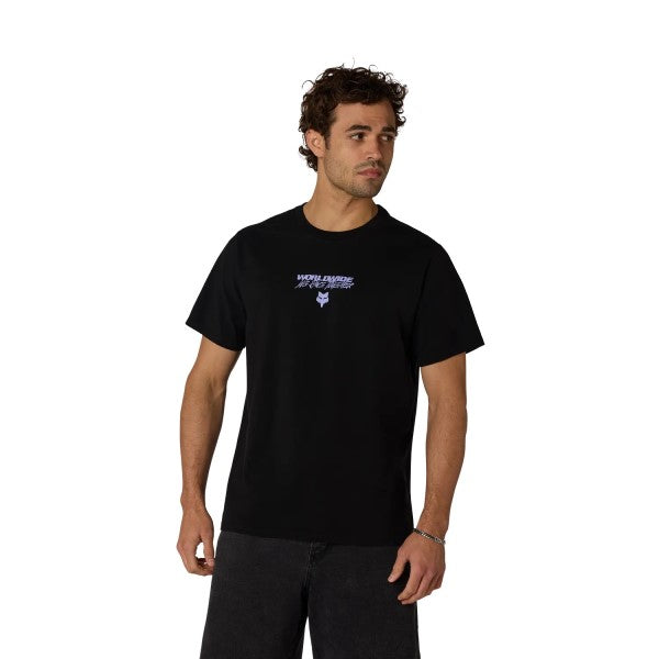 T-shirt Pro Circuit Midweight/Fox/noir, de face