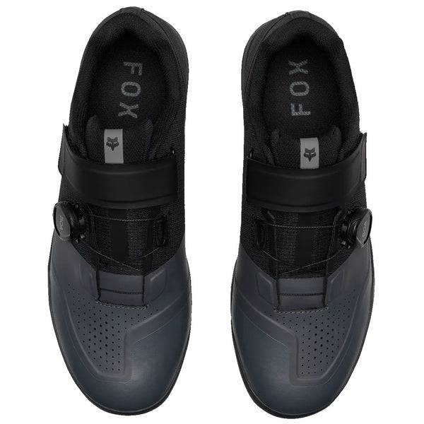 Chaussures de Vélo Union BOA Gris Foncé en paire de dessus