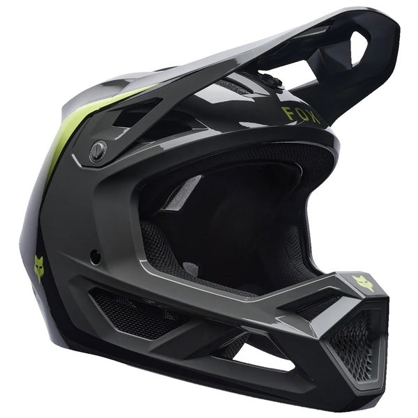Casque Intégral de Vélo Rampage Vault Gris/Vert incliné de face