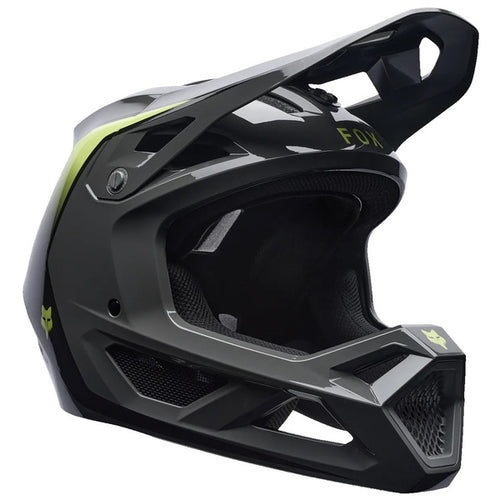 Casque Intégral de Vélo Rampage Vault Junior Gris/Vert incliné de face