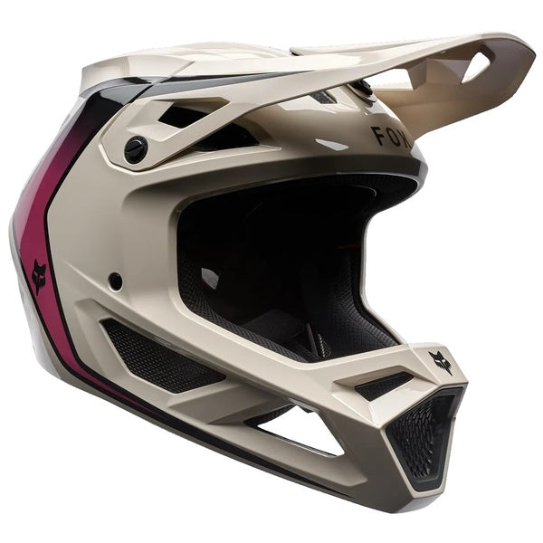 Casque Intégral de Vélo Rampage Vault Blanc/Rose incliné de face