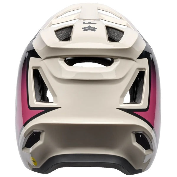 Casque Intégral de Vélo Rampage Vault Blanc/Rose de dos