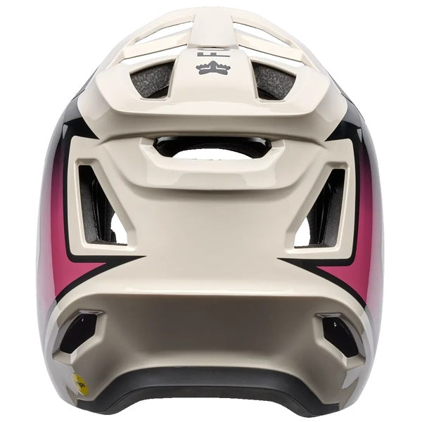 Casque Intégral de Vélo Rampage Vault Junior Blanc/Rose de dos