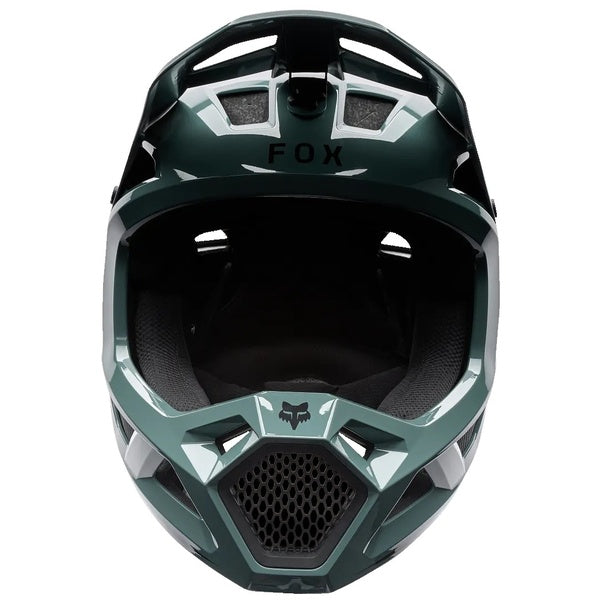 Casque Intégral de Vélo Rampage Vault Junior Vert/Noir de face