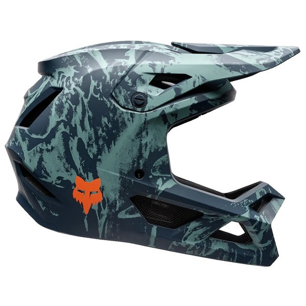 Casque Intégral de Vélo Rampage Image Print Junior Bleu/Orange de gauche
