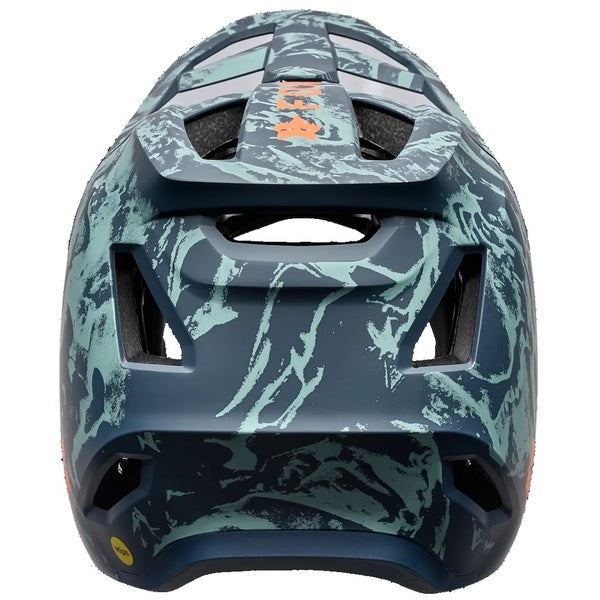 Casque Intégral de Vélo Rampage Image Print Bleu Clair de dos