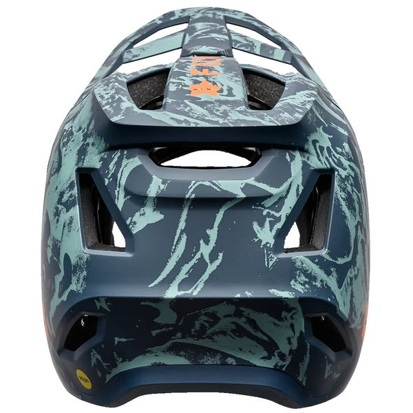 Casque Intégral de Vélo Rampage Image Print Junior Bleu/Orange de dos