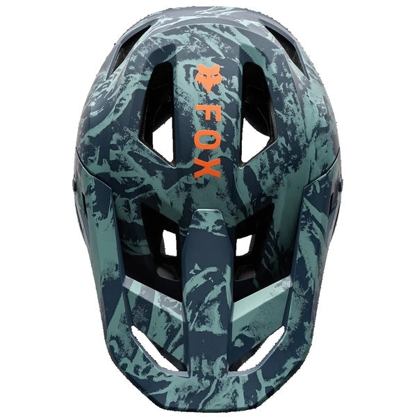 Casque Intégral de Vélo Rampage Image Print Bleu Clair de dessus