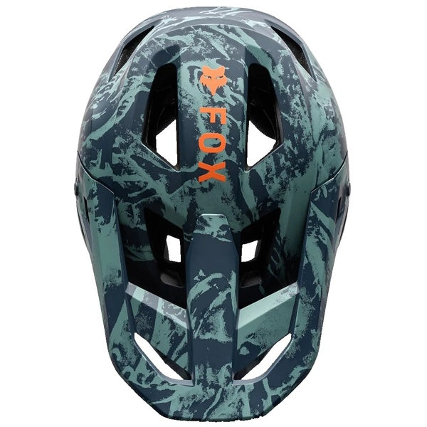 Casque Intégral de Vélo Rampage Image Print Junior Bleu/Orange de dessus