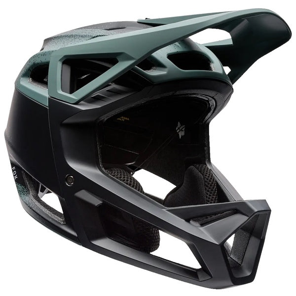 Casque Intégral de Vélo Proframe RS Aura Vert/Noir incliné de face