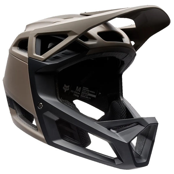 Casque Intégral de Vélo Proframe Solid Brun incliné de face