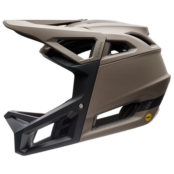 Casque Intégral de Vélo Proframe Solid Brun de gauche