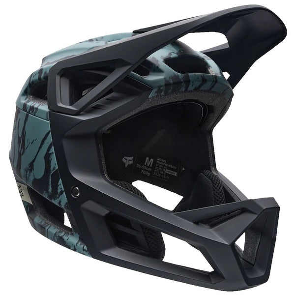 Casque Intégral de Vélo Proframe Thrive Vert/Noir incliné de face