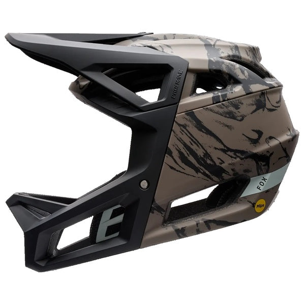 Casque Intégral de Vélo Proframe Thrive Noir/Brun de droite