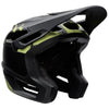 Casque Ouvert de Vélo Dropframe Pro Flow Noir/Jaune incliné de face