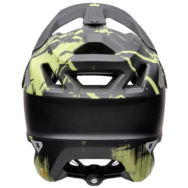 Casque Ouvert de Vélo Dropframe Pro Flow Noir/Jaune de dos