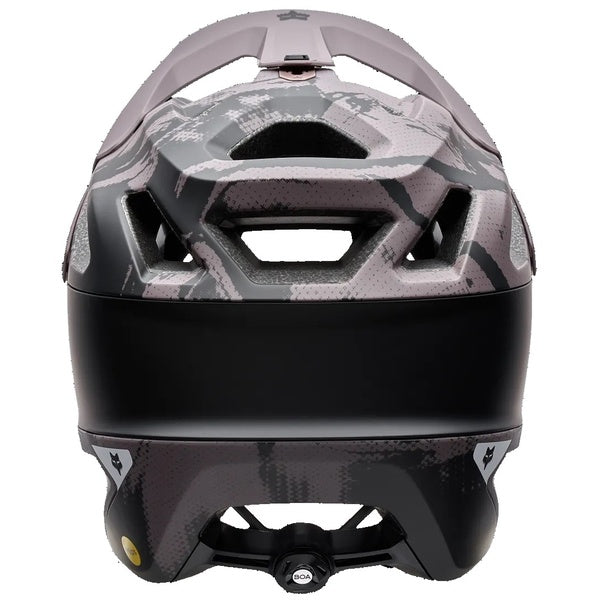 Casque Ouvert de Vélo Dropframe Pro Flow Noir/Mauve de dos