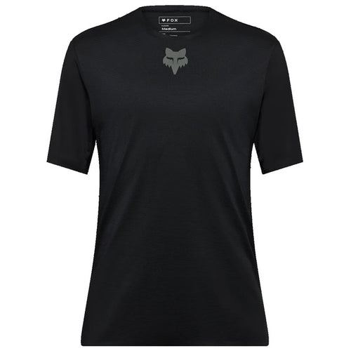 Maillot de Vélo Flexair Manches Courtes Noir de face