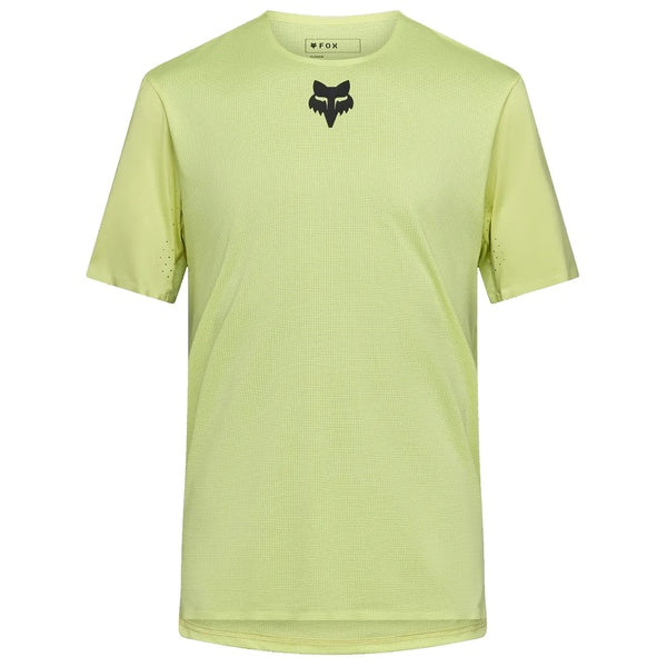 Maillot de Vélo Flexair Manches Courtes Lime de face
