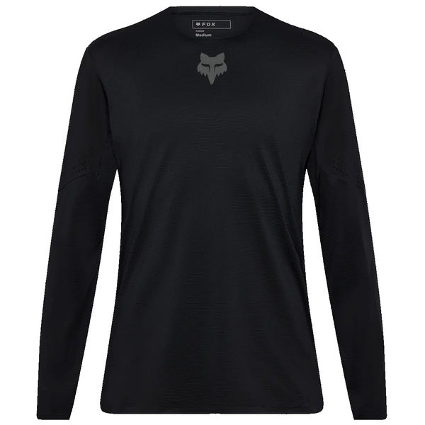 Maillot de Vélo Flexair Manches Longues Noir de face