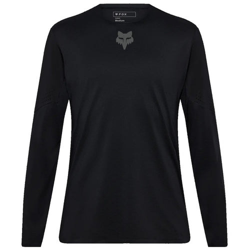 Maillot de Vélo Flexair Manches Longues Noir de face