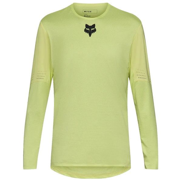 Maillot de Vélo Flexair Manches Longues Lime de face