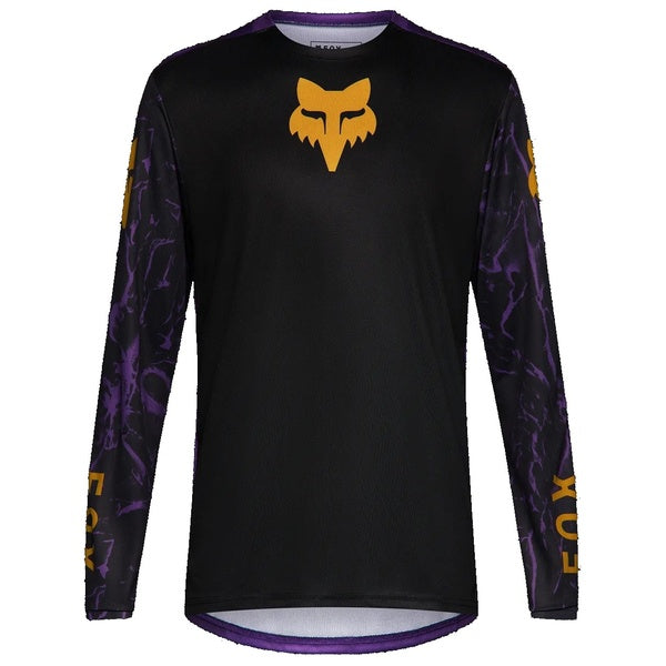 Maillot de Vélo Ranger Image Print Manches Longues Junior Mauve/Jaune de face