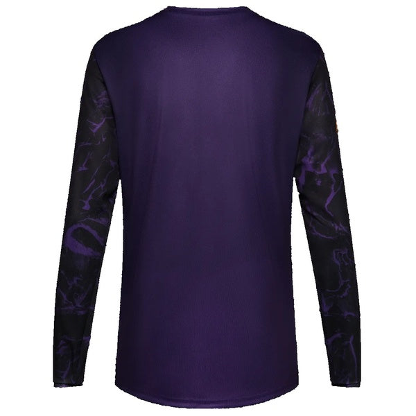 Maillot de Vélo Ranger Image Print Manches Longues Junior Mauve/Jaune de dos