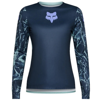 Maillot de Vélo Ranger Image Print Manches Longues Femme de face