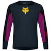 Maillot de Vélo Defend Creation Manches Longues Junior Bleu/Mauve de face