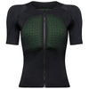 Chandail de Protection de Motocross Baseframe Pro Manches Courtes Femme Noir de face