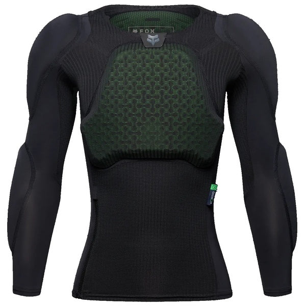 Chandail de Protection de Motocross Baseframe Pro Manches Longues Junior Noir de face