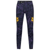 Pantalon de Vélo Ranger Image Print Mauve/Jaune de face