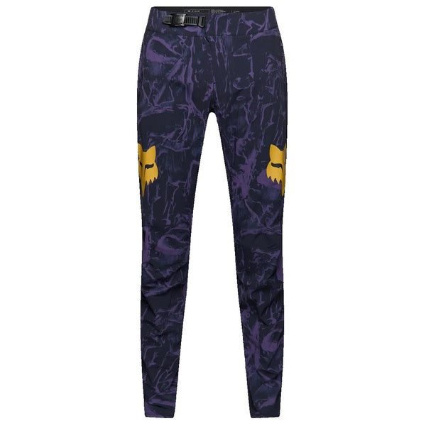 Pantalon de Vélo Ranger Image Print Mauve/Jaune de face