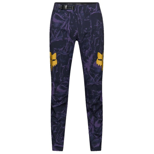Pantalon de Vélo Ranger Image Print Mauve/Jaune de face
