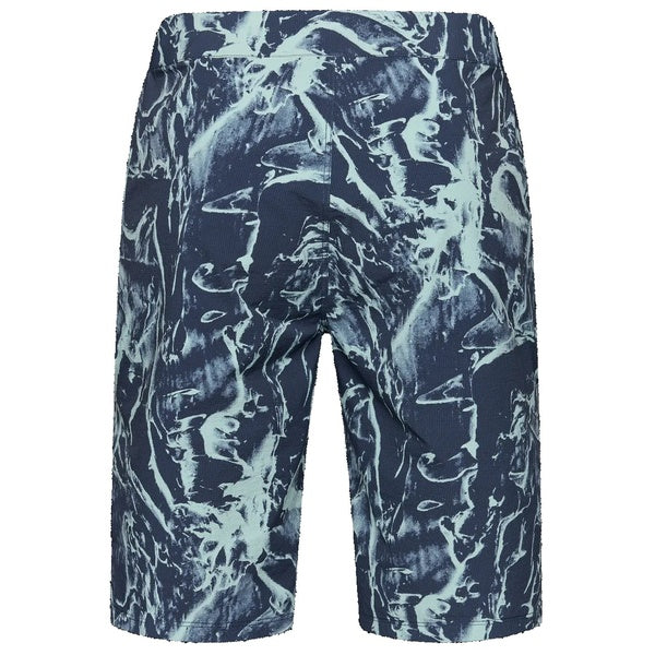 Short de Vélo Ranger Image Print Bleu/Orange de dos