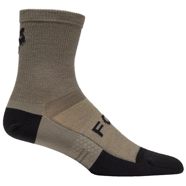 Bas de Vélo 6 Pouces Flexair Merino Brun de gauche