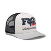 Casquette Checker Mesh Trucker Junior/fox/blanc, de face