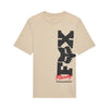T-shirt Checker Junior/Fox/beige, de face
