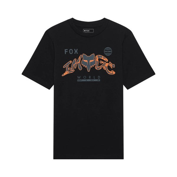 T-shirt Image Print Junior/Fox/noir, de face