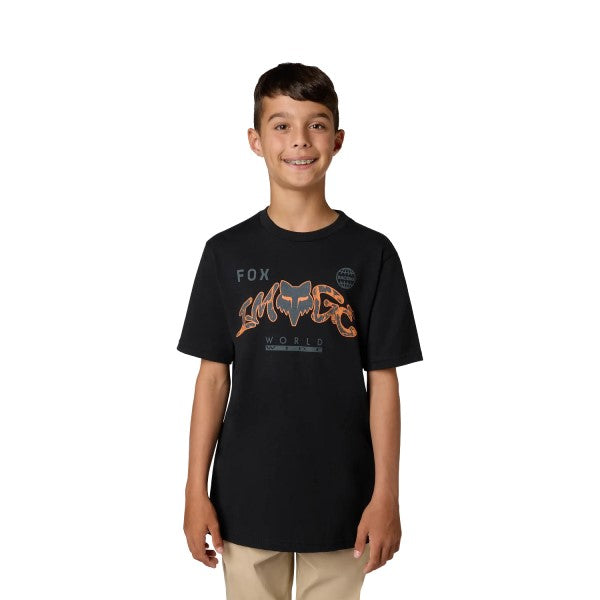 T-shirt Image Print Junior/Fox/noir, de face
