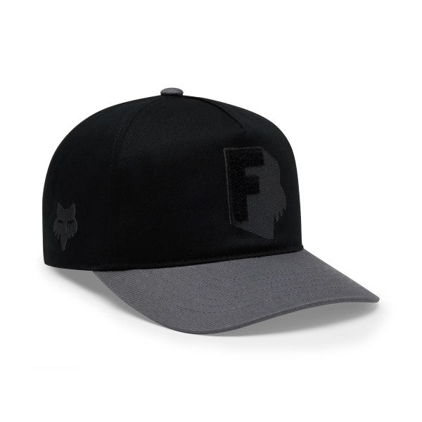 Casquette Fox Shadow Snapback/Fox/Noir, de face