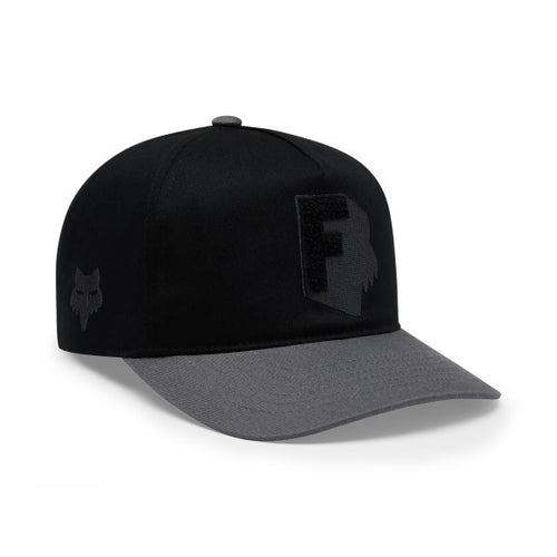Casquette Fox Shadow Snapback/Fox/Noir, de face